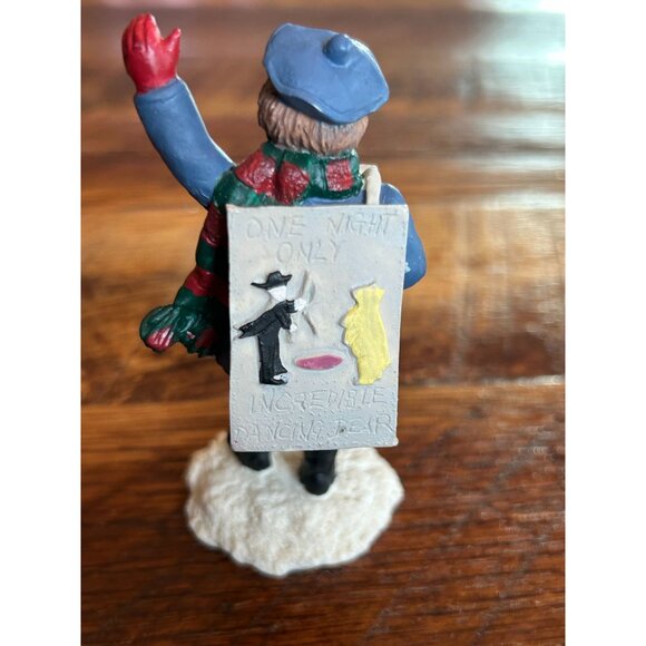 Vintage Hand-Painted Mervyns Christmas Village Accessory Figurine One Night Only - Picture 3 of 9
